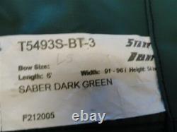Star Brand T5493s-bt-3 Saber Dark Green Bimini Top With Boot 101 X 74 Marine