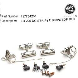 Striper Boat Bimini Top Cover 117764231 200 DC Black 86 1/2 90 Inch