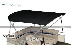 Summerset 4 Bow Bimini Replacement Top, Canvas Only 96L x 96W Black