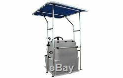 T-Top Center Console Bimini Shade Frame and Canvas UV Rated Marine Canvas 68