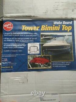 Taylor Made Wake Board Tower Bimini Top 62129-48L 16T 60Hunter Green W Frame