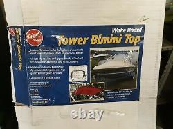 Taylor Made Wakeboard Tower Bimini Top, 48L x 16H x 68 71W, Burgundy 995