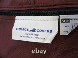 Tumacs Covers 10' Xcursion 4 Bow Bimini Top & Boot Burgundy & Black 4387 Marine