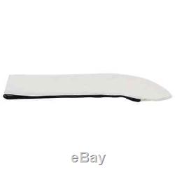 VidaXL 3 Bow Bimini Top Sturdy Weather Resistant White 6'x4.6'x4.6' Boat Cover