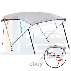 Waterproof Bimini Top Canopy Sun Shade 4 Bow 54 H 79-84 W Boat Cover