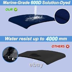 Zenicham 4 Bow Marine Grade Fade and Crack Resistant Bimini Top Replacement C
